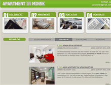 Tablet Screenshot of apartmentinminsk.com